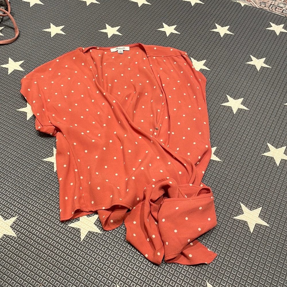 Orange blouse